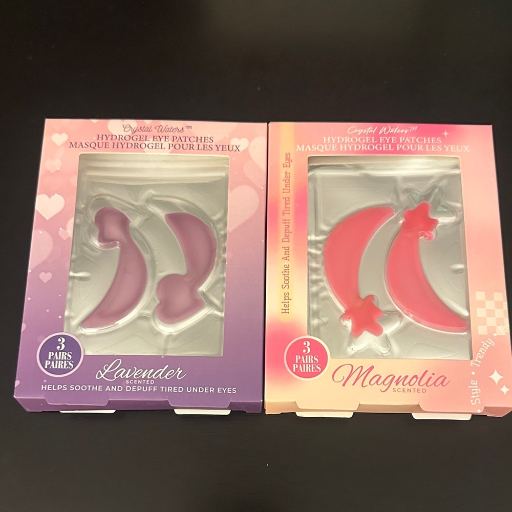 Crystal Waters Hydrogel Eye Patches - Lavender and Magnolia